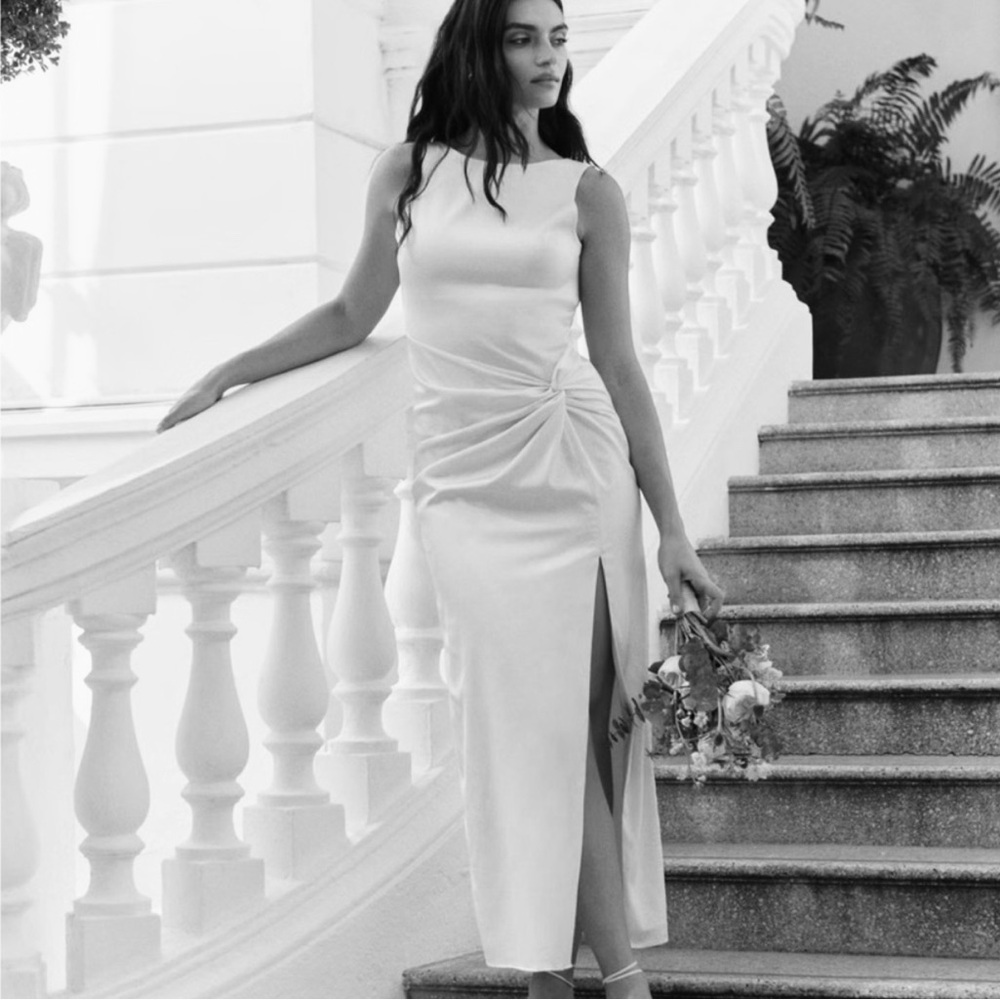 Abercrombie & Fitch The Wedding Shop Women’s Draped Maxi Skirt Dress XL